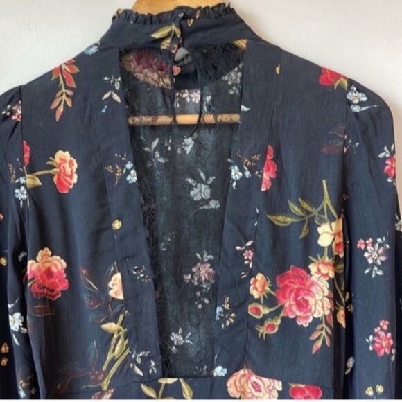 NWT ZARA Dress Blogger Favorite Floral Blogger Lace - Picture 9 of 12